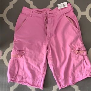 Brandy Melville Bubblegum Pink Cargo shorts